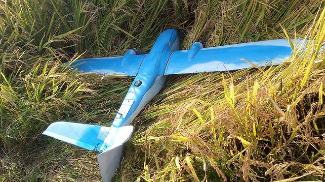 북한이 주장한 개성시 장풍군에 추락된 한국 무인기 2026.1.10 [조선중앙통신 연합뉴스]