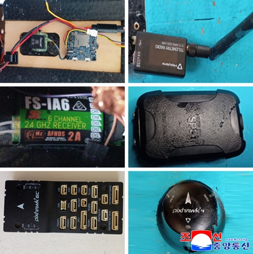 (평양 조선중앙통신=연합뉴스) 북한 조선인민군 총참모부 대변인은 10일 조선중앙통신을 통해 작년 9월과 지난 4일에 한국이 침투시킨 무인기를 격추했다고 주장하며 이에 대한 대가를 치르게 될 것이라고 위협했다. 사진은 북한이 주장한 한국 무인기 촬영 장치들. 2026.1.10 [국내에서만 사용가능. 재배포 금지. For Use Only in the Republic of Korea. No Redistribution] nkphoto@yna.co.kr