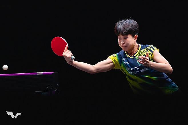WTT 챔피언스 도하 경기에 나선 주천희 [WTT 인스타그램 캡처. 재판매 및 DB 금지]