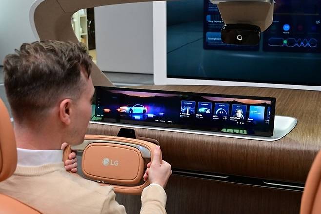 LG전자가 CES에서 선보인 미래차 솔루션.