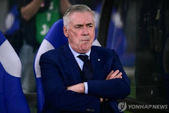Carlo Ancelotti, coach of the Brazilian national soccer team. picture[AFP=연합뉴스]