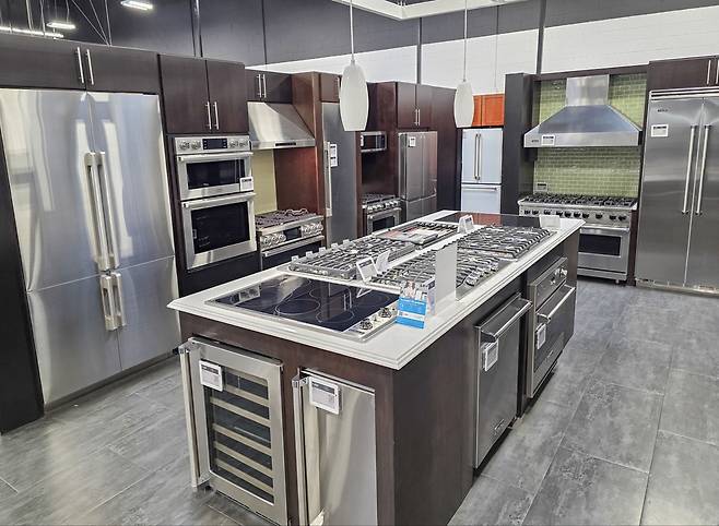 미국 라스베이거스 베스트바이 매장의 삼성전자 제품 사진.&nbsp;&nbsp;&nbsp;&nbsp;삼성전자 제공