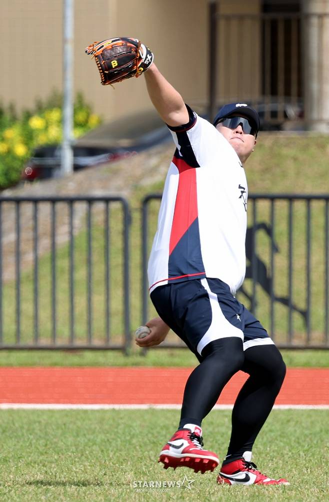 [한번에쓱]야구대표팀 사이판전지훈련 첫날, KBO 대표선수들 다 모으니 이번에는 일낼것 같은 분위기