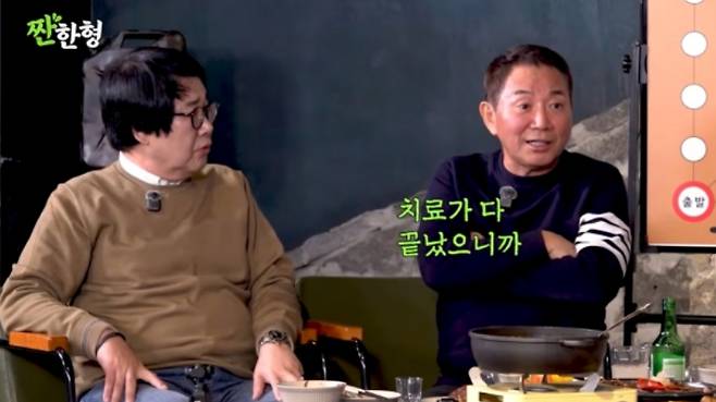 개그맨 이봉원이 유방암 투병을 한 아내 박미선의 근황을 전했다./ 사진=유튜브 채널 '짠한형 신동엽'
