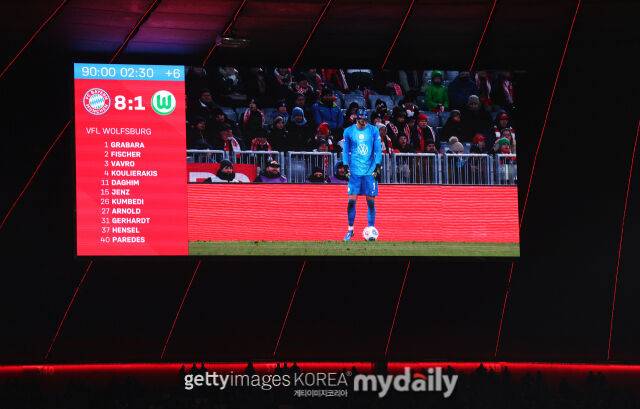 바이에른 뮌헨과 볼프스부르크 경기장면/게티이미지코리아