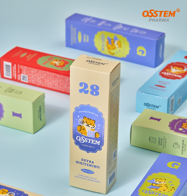 오스템파마 치약 제품 라인 [사진제공=오스템파마]