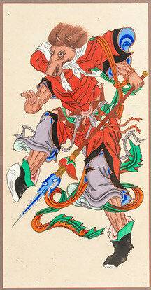 십이지신도(오(午)신). 국립민속박물관