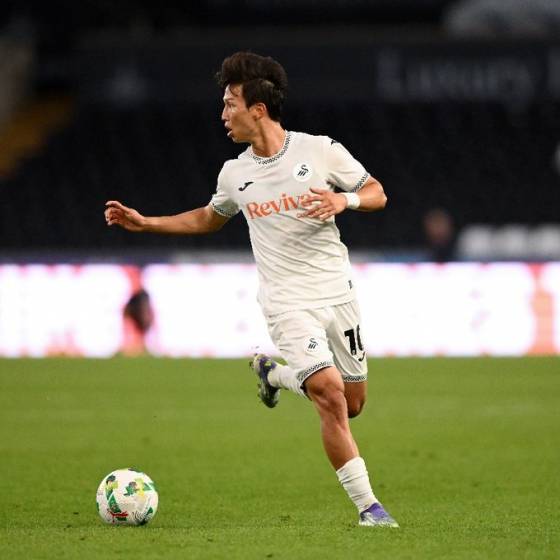 스완지 시티 공격수 엄지성. /사진=스완지 시티 공식 사회관계망서비스(SNS)