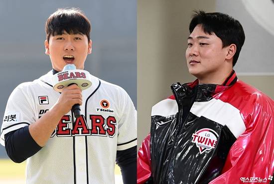 상무 입대 동기이자 룸메이트, 운동 메이트였던 LG 트윈스 이재원과 두산 베어스 윤준호가 2026시즌 잠실 라이벌로 마주하게 됐다. 엑스포츠뉴스 DB