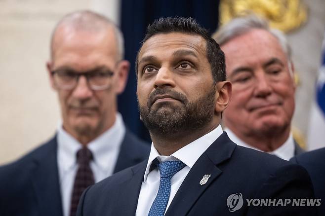 캐시 파텔 FBI 국장 [EPA=연합뉴스 자료사진. 재판매 및 DB 금지]