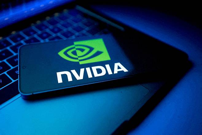 A Nvidia logo appears in this illustration taken on Aug. 25, 2025. [REUTERS/YONHAP]
