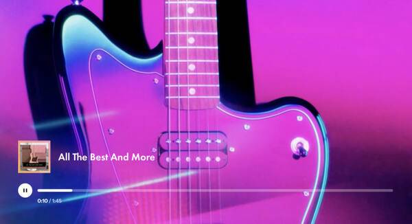 기타 학습 플랫폼 ‘펜더 플레이 TV(Fender Play TV)’ 앱 화면 이미지. 삼성전자 제공