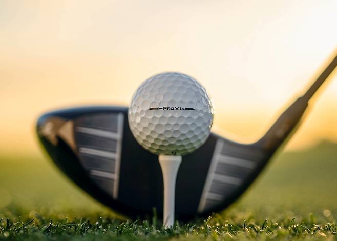 타이틀리스트 신형 골프볼 Pro V1x 레프드 대시.  타이틀리스트