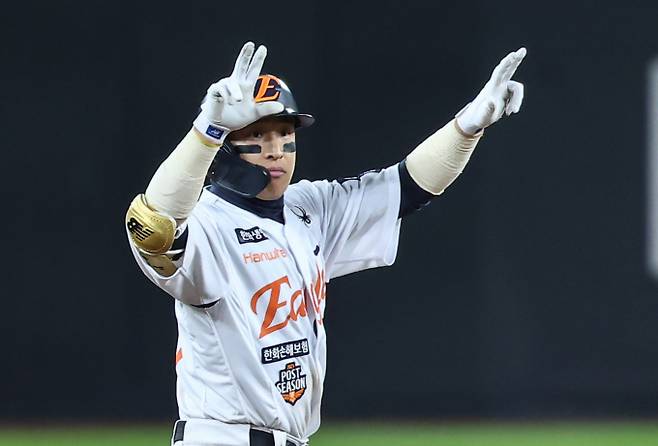 한화 이글스 손아섭이 자유게약선수 시장에서 큰 인기를 끌지 못하고 있다. 사진은 한화에서 활약한 손아섭. /사진=뉴시스