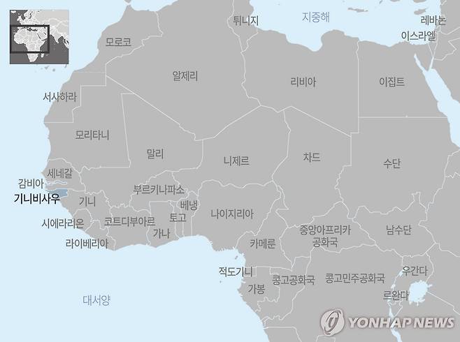 아프리카 기니비사우 지도 [제작 양진규]