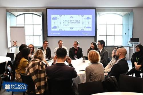 한림대 Town MICE 연구진이 지난 12일 포르투갈에서 열린 국제컨벤션협회(ICCA) 연례 컨퍼런스에 참석해 지역 기반 MICE 모델인 ‘타운 마이스(Town MICE)’를 글로벌 아젠다로 제시해 국제적인 주목을 받았다.