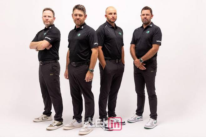 LIV 골프 서든가즈GC팀 선수들. 왼쪽부터 브랜든 그레이스, 루이스 우스트히즌, 딘 버메스터, 찰 슈워첼. (사진=LIV골프)