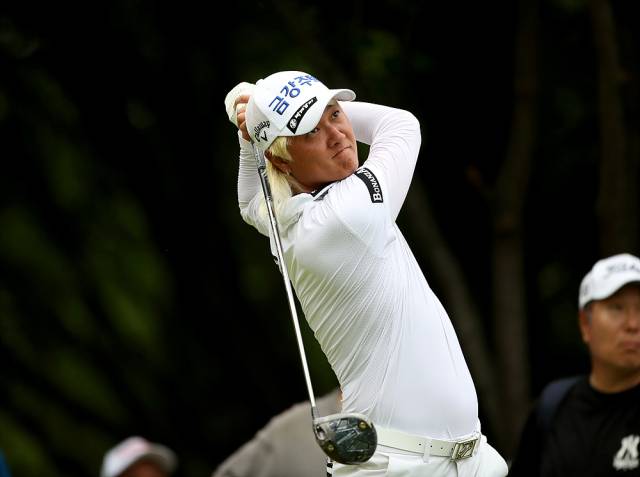 허인회는 국내 남자 프로 중 티를 가장 높게 꽂는다. 사진 제공=KPGA