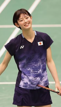 ▲ Japan is excited about the birth of an all-time heroine with both talent and beauty. Although he is said to have an indecisive personality, he is showing off his star potential with his unexpected charm of slamming down the shuttlecock more decisively than anyone else on the court. ⓒ Maya Taguchi fan SNS