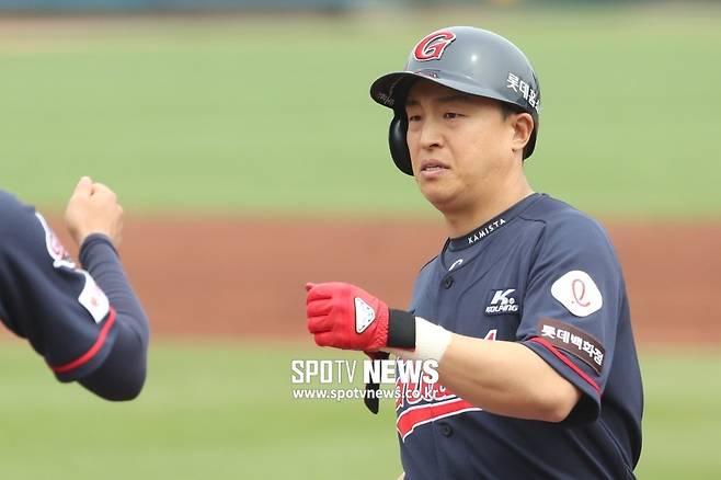 ▲ 롯데 자이언츠 시절의 손아섭 ⓒ 곽혜미 기자