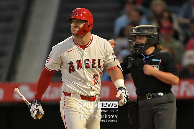 ▲ 리그 최고의 선수로 공인됐던 트라웃은 최근 잦은 부상에 시달리며 기량이 영구저하됐다는 우려를 모으고 있다