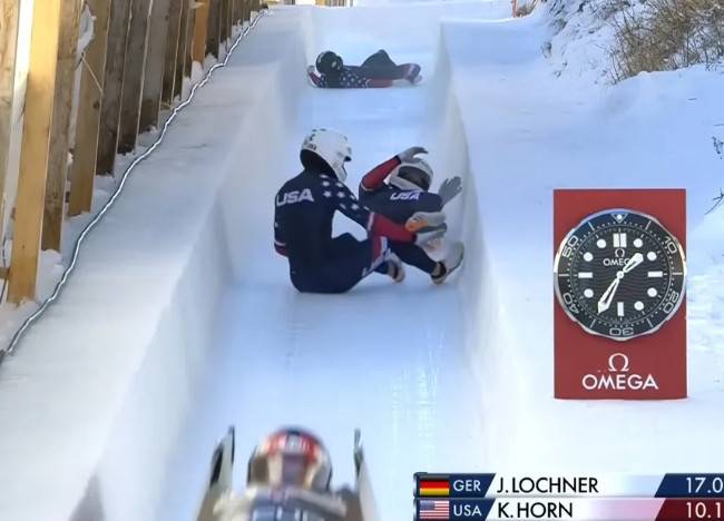 끔찍 '봅슬레이 사고' 중계진도 비명 끔찍한 재앙... 美 대표팀 '도미노 추락' 0.01초 실수가 부른 공포의 10초