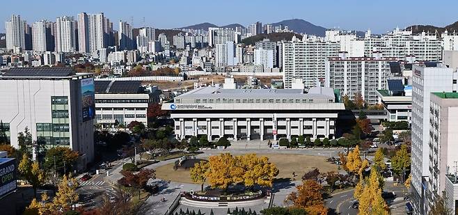 ▲&nbsp;인천 남동구 구월동 인천시청 전경. /사진제공=인천시