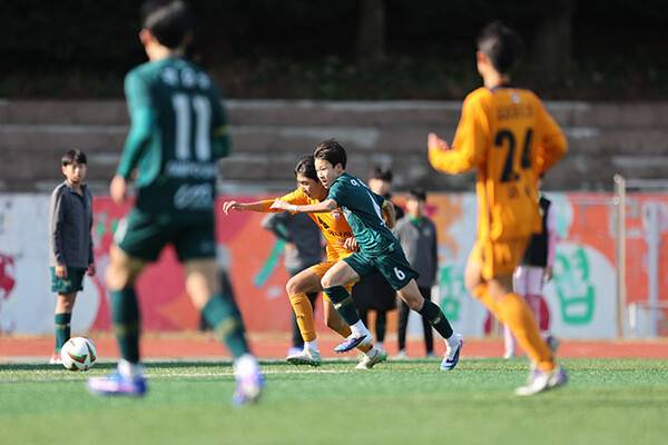 14일 제주대 대운동장에서 열린 그라운드 N 스토브리그 개막전 제주SK U-15와 김포FC U-15의 경기. (사진=제주SK FC)