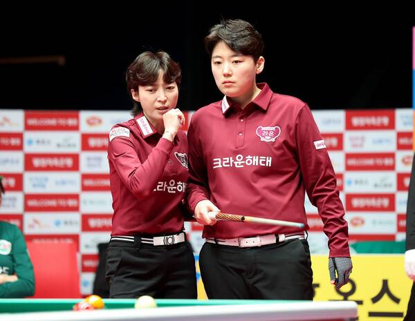 크라운해태 임정숙의 무서운 뒷심…김가영·스롱 등 꺾으며 해결사 구실