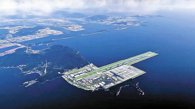 가덕도신공항 조감도. 자료 부산시