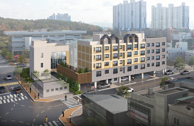 경북 영천에 들어선 ‘경북형 천원주택’ 조감도. [경상북도개발공사]