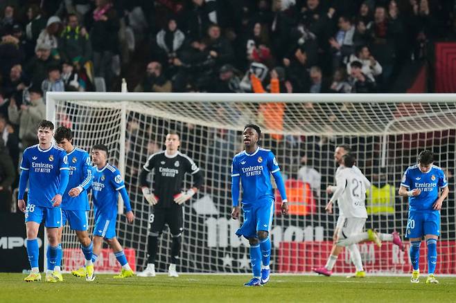 [알바세테=AP/뉴시스]레알 마드리드, 2부리그 팀에 충격패. 2025.01.14.