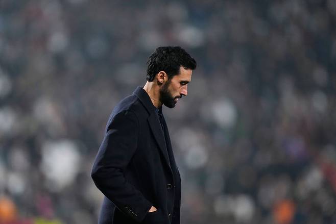 [알바세테=AP/뉴시스]레알 마드리드 아르벨로아 감독. 2025.01.14.