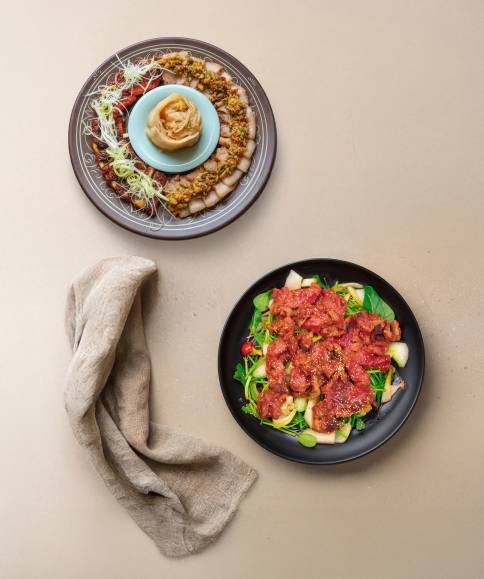 순창 삼합 및 순창 고추장 불고기. [제공=라한호텔]