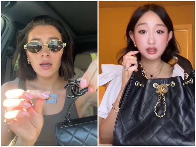 [뉴시스] 프랑스 명품 브랜드 샤넬이 초기 사용 단계부터 마감 불량과 부품 이탈 등 품질 문제가 잇따르며, 가격 대비 완성도가 낮다는 지적이 온라인을 중심으로 확산되고 있다. (사진=틱톡 캡처) *재판매 및 DB 금지