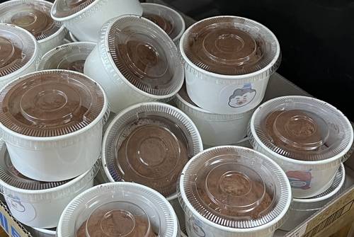 대한적십자사 서울중앙혈액원에서 준비한 두쫀쿠 [촬영 최윤선]