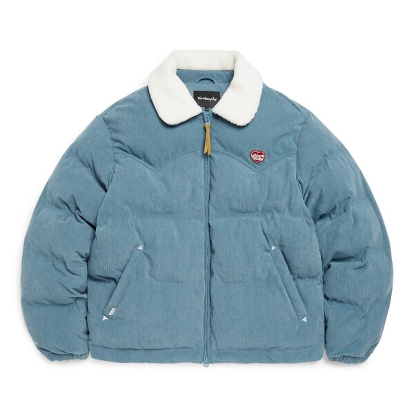 코듀로이 소재의 스카이 블루 패딩 재킷 21만9천원 마크곤잘레스