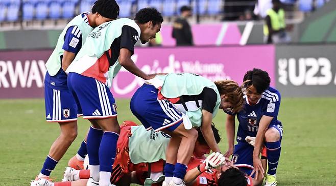 '한-일전 가능해졌다' 연장 120분+승부차기 혈투 끝 신승.. 수문장이 구한 日 U-23 아시안컵 4강 선착