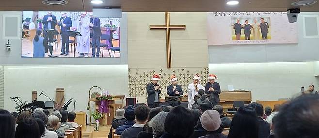 [서울=뉴시스] 2026년 12월 22일 서울 광화문에 있는 향린교회에서 4대 종교 성직자 중창단인 '만남중창단' 창단 3주년 기념 토크 콘서트 현장 (사진=만남중창단 제공) 2026.01,.16. photo@newsis.com  *재판매 및 DB 금지