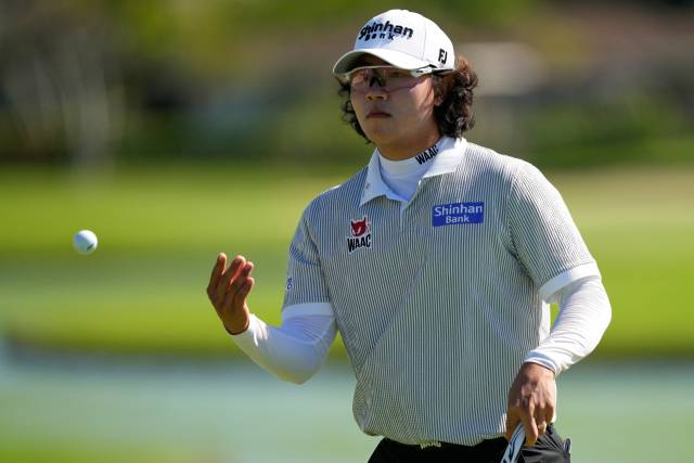 소니 오픈 2라운드에서 공동 선두에 나선 김성현. 사진 제공=AP연합뉴스