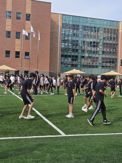 용인 신갈중학교에서 체육대회가 열리고 있다. /신갈중 제공