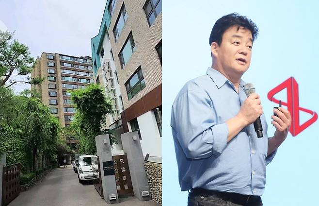 트라움하우스 2차와 백종원 더본코리아 대표. (사진=카카오 로드뷰, 연합뉴스)