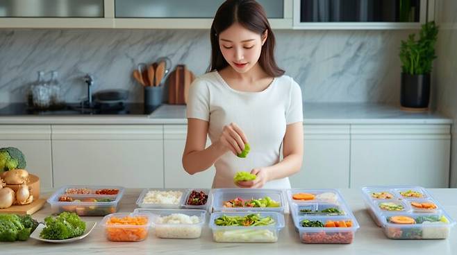 밥이나 면, 빵의 양을 줄이고 마이너스 칼로리 음식으로 접시의 절반을 채우는 것이 가장 현실적이다. 사진=클립아트코리아