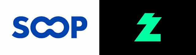 (왼쪽부터) SOOP, 네이버 치지직 로고