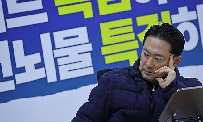 장동혁 대표가 17일 국회에서 단식을 이어가고 있다. (국민의힘)