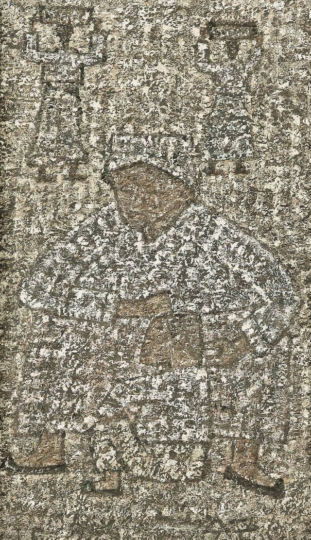 박수근의 ‘모자와 두 여인’.  24.6×15cm, 1964. 추정가 4억 8000만원-8억원. 서울옥션 제공