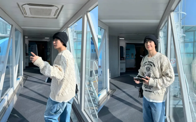 정해인이 남친짤의 교과서 패션을 보여줬다. / 정해인 인스타그램