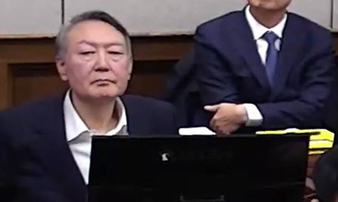 윤석열 전 대통령. 서울중앙지방법원 제공 영상 캡처