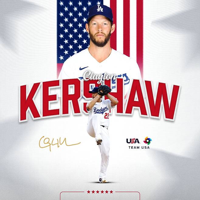 클레이튼 커쇼는 2025시즌을 끝으로 현역 은퇴했지만, 2026 WBC에 미국 대표팀으로 출전해 마운드에 활력을 불어넣으려 한다. 사진출처｜미국 야구대표팀 공식 SNS