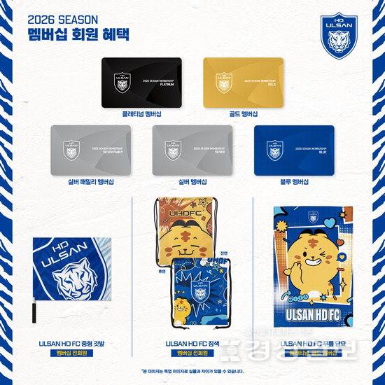 ▲ 울산HD FC는 19일부터 2026시즌 홈경기 입장권을 우선 예매할 수 있는 멤버십 판매를 시작한다. 울산HD FC 제공